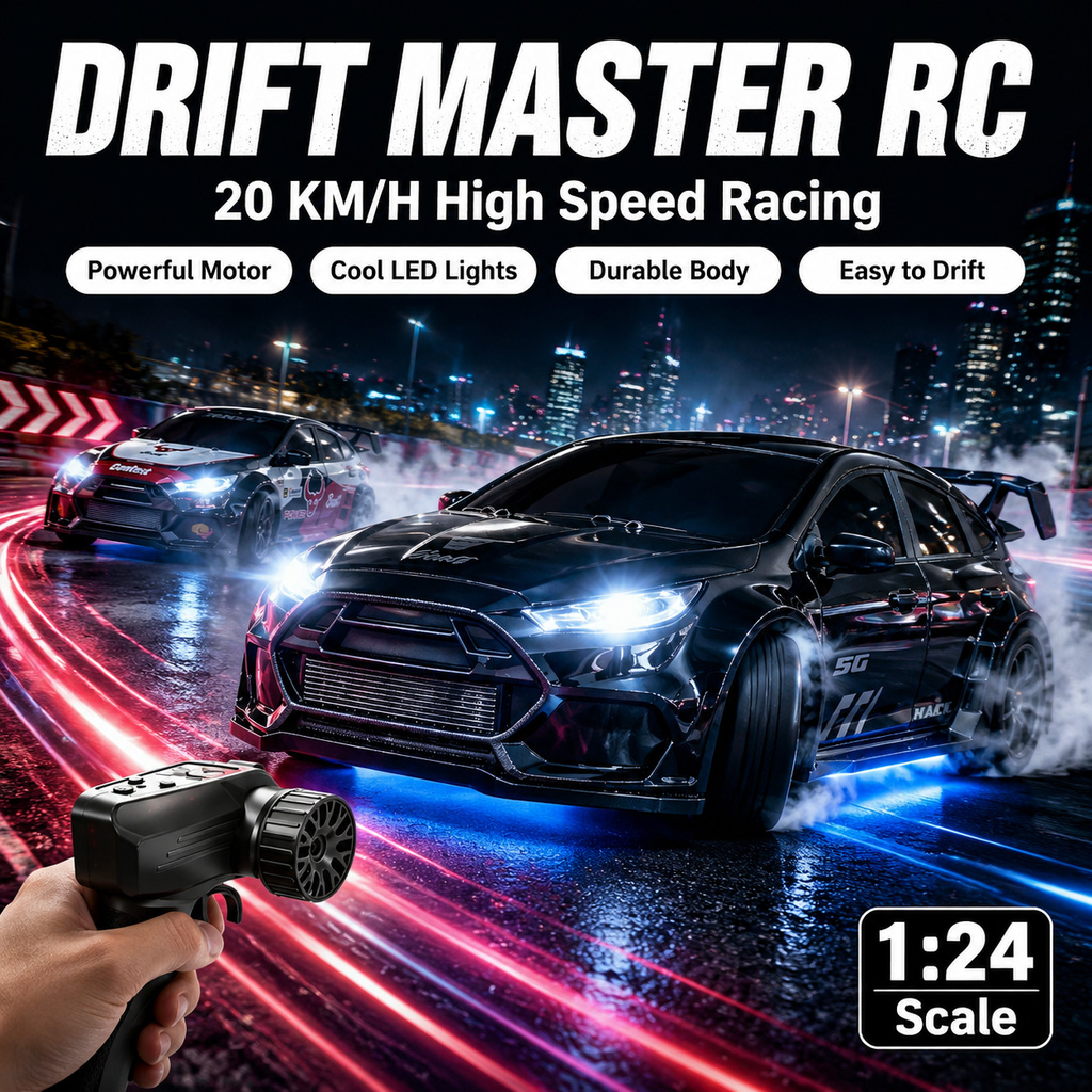 Drone Rc Bolide - 4WD RC Drift Car 1:24 Scale