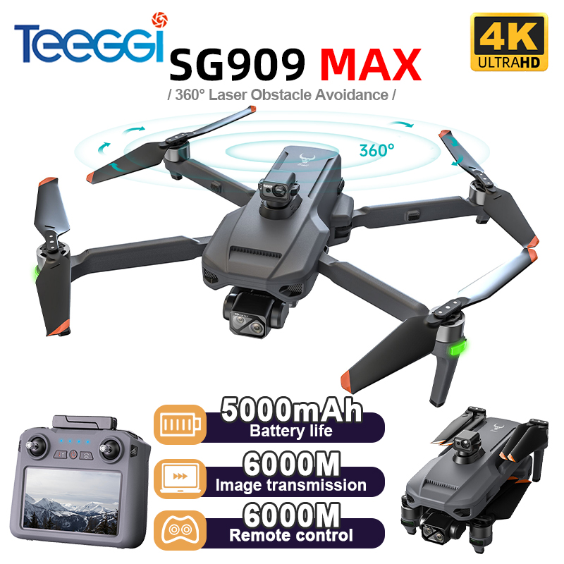 Drone Rc Helicopter With Camera - Teeggi SG909 MAX GPS Drone With