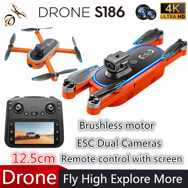 2025 S186 Drone Professional 4 - Drone Rc Cable ulasan dan harga