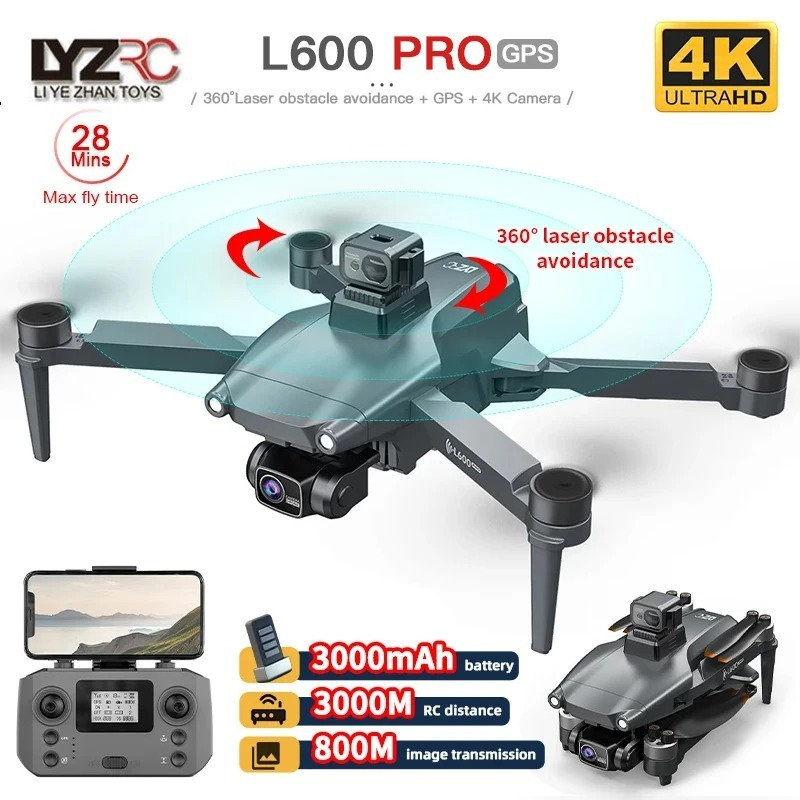 L600 PRO RC Drone 4K HD Dual C - Drone Vs Rc Helicopter ulasan dan harga