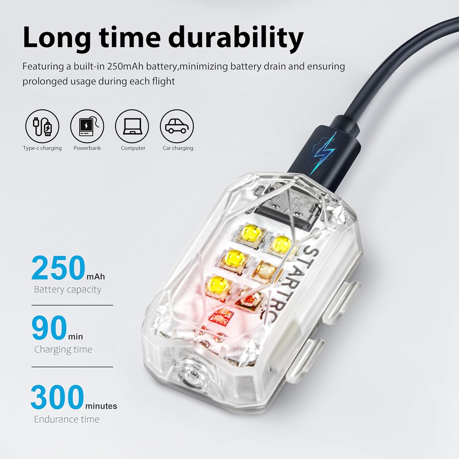 STARTRC Drone Strobe Light Ant - Drone Udi Rc ulasan dan harga