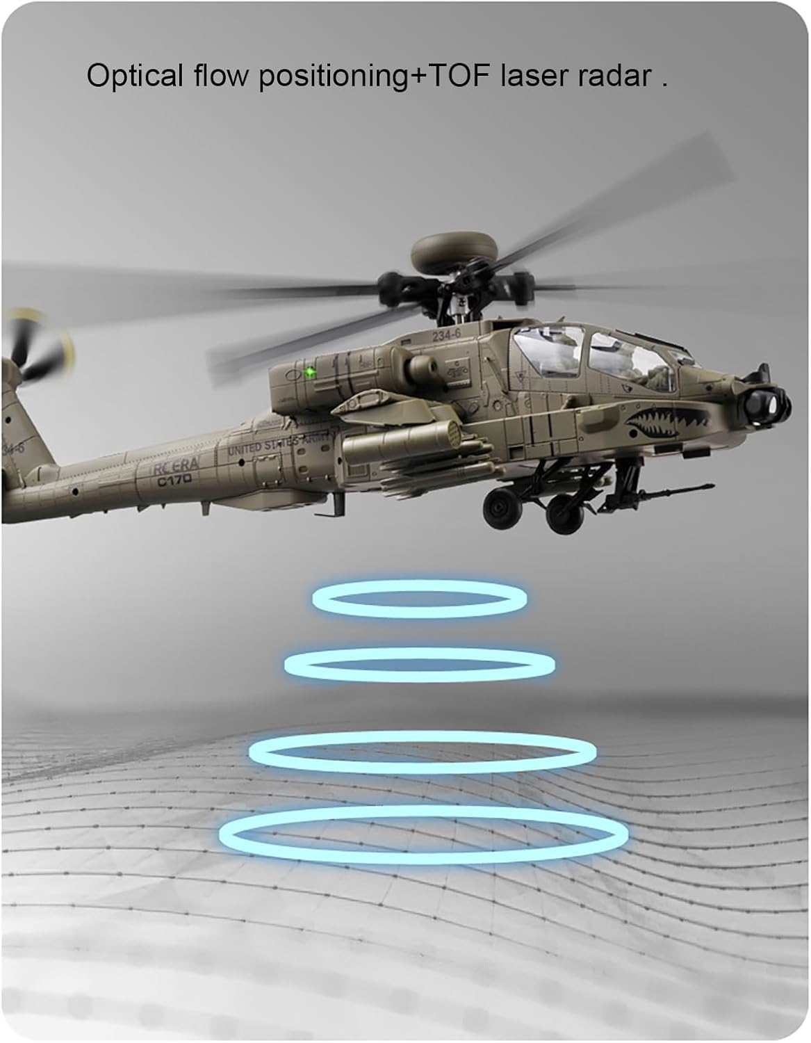 310MM 6CH C170 AH-64D Remote C - Drone Rc Bolide ulasan dan harga