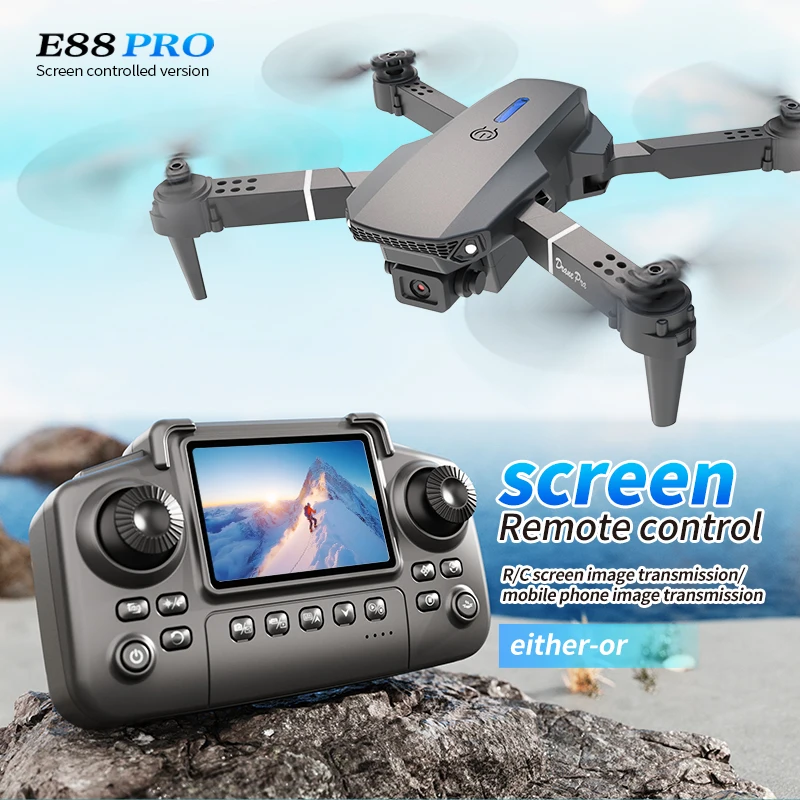 Professional E88 PRO Drone wit - Drone Rc Bolide ulasan dan harga