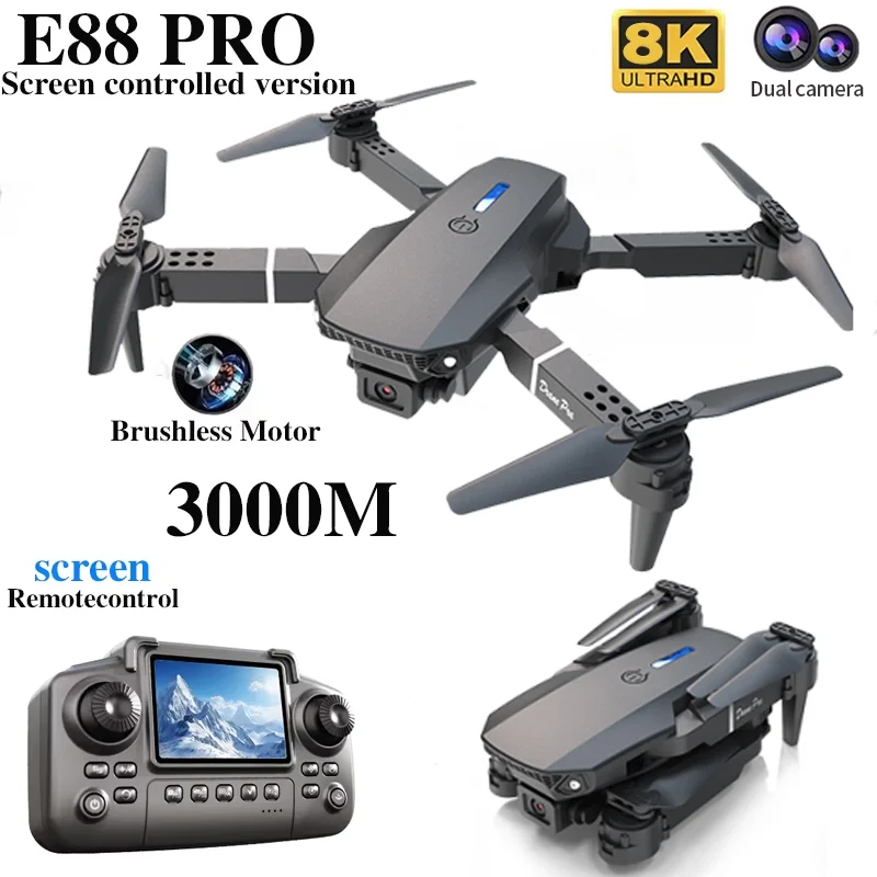 Professional E88 PRO Drone wit - Drone Rc Bolide ulasan dan harga