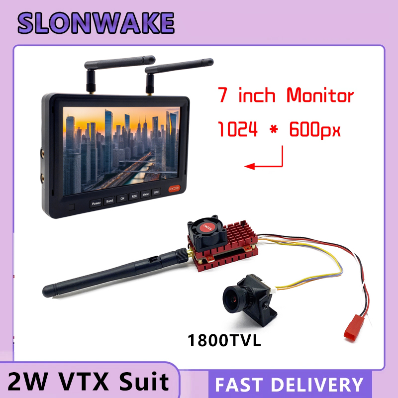SLONWAKE 5.8G 2W VTX FPV 1800T - Joystick Rc Drone ulasan dan harga