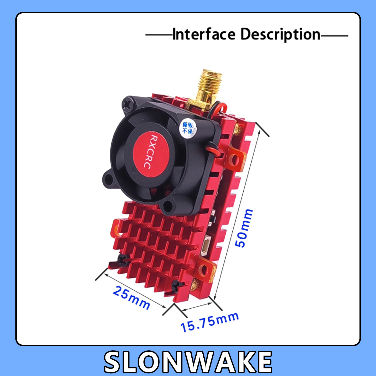 SLONWAKE 5.8G 2W VTX FPV 1800T - Joystick Rc Drone ulasan dan harga