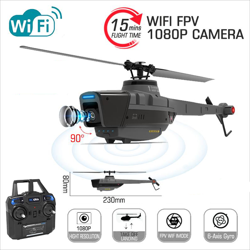 C128 2.4G RC Helicopter 4 Prop - Drone Vs Rc Helicopter ulasan dan harga