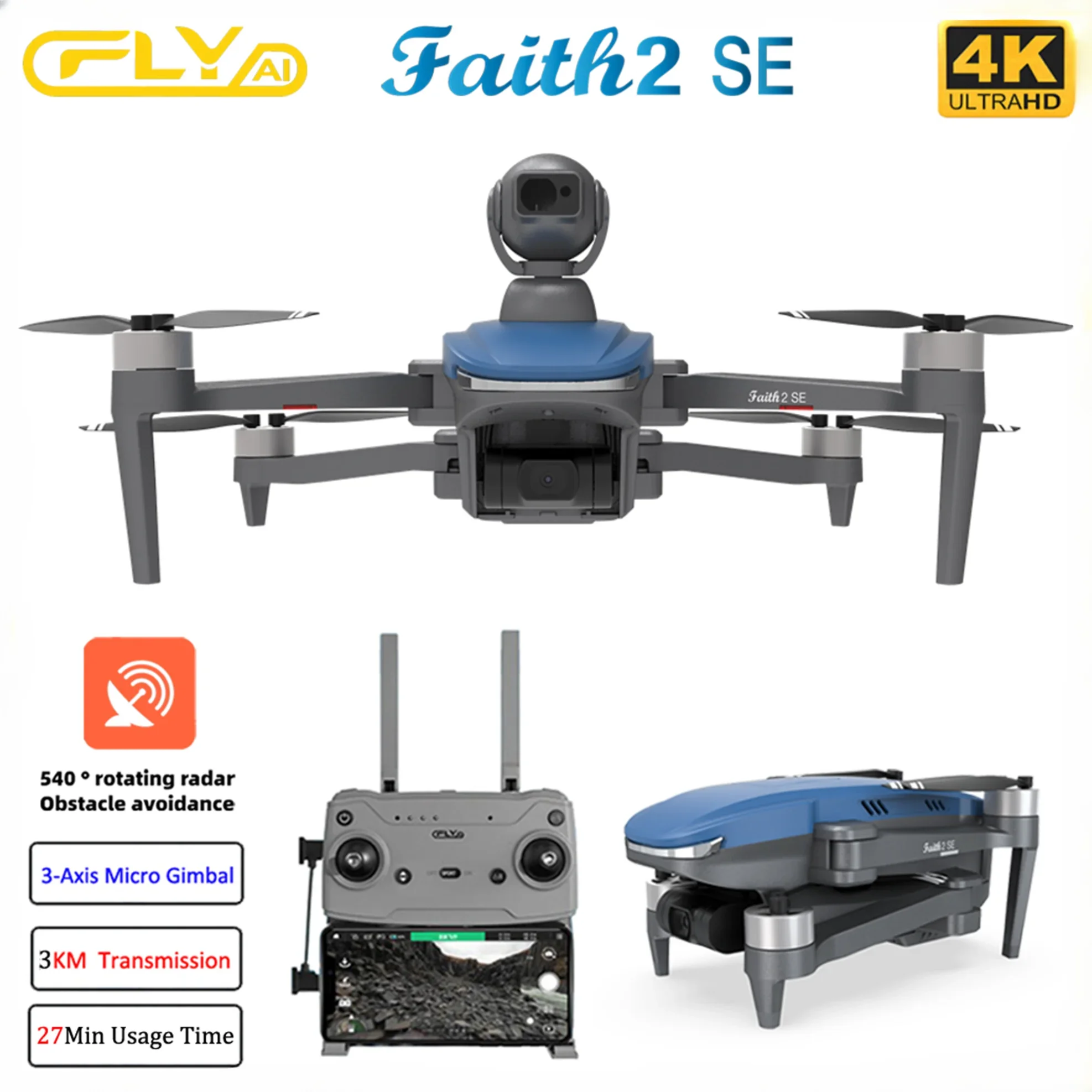 Faith 2 SE With 540° Obstacle  - Drone Vs Rc Helicopter ulasan dan harga