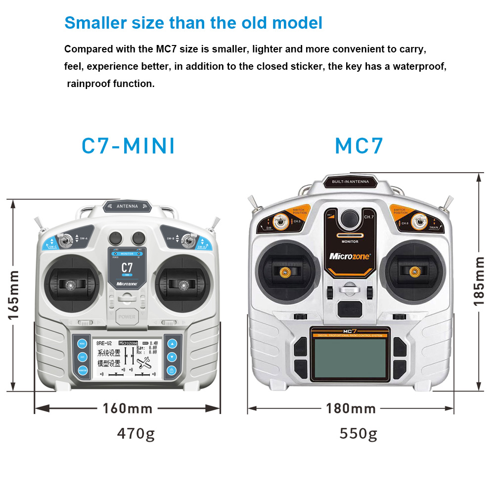 MicroZone MC7 Controller C7 MI - Drone Rc Transmitter And Receiver ulasan dan harga
