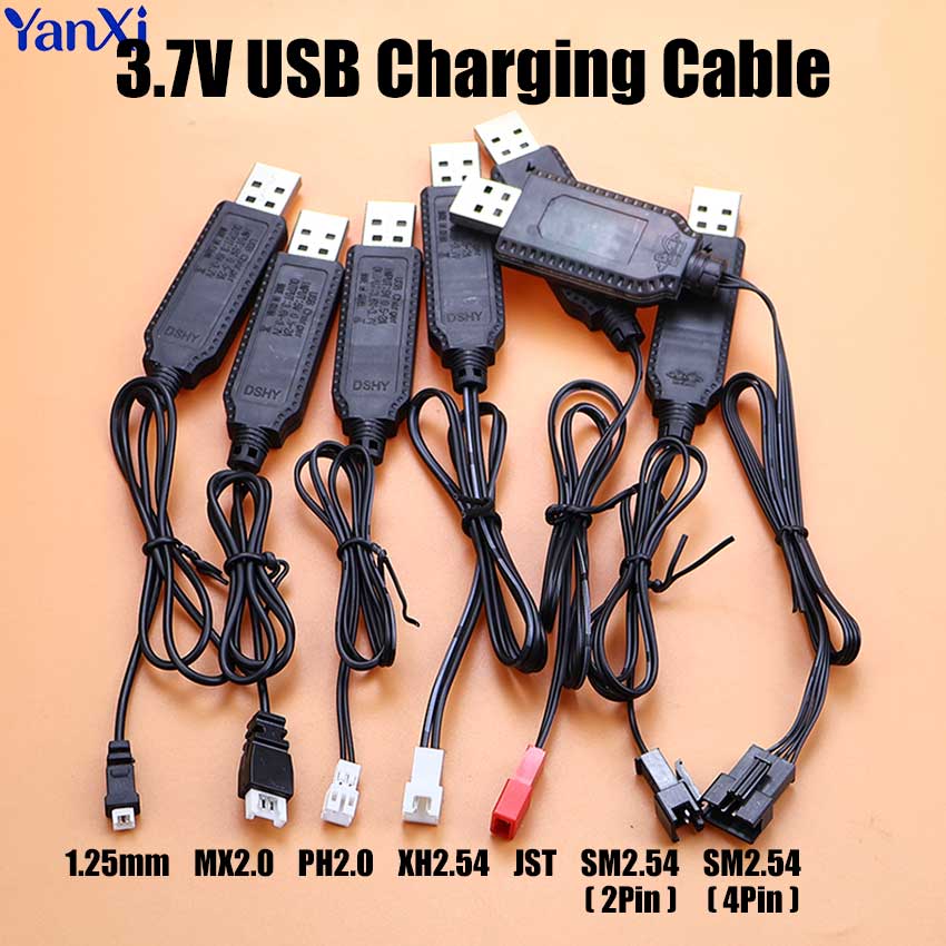 USB Charger Cable For 3.7V Lit - Dron Rc Quadcopter ulasan dan harga