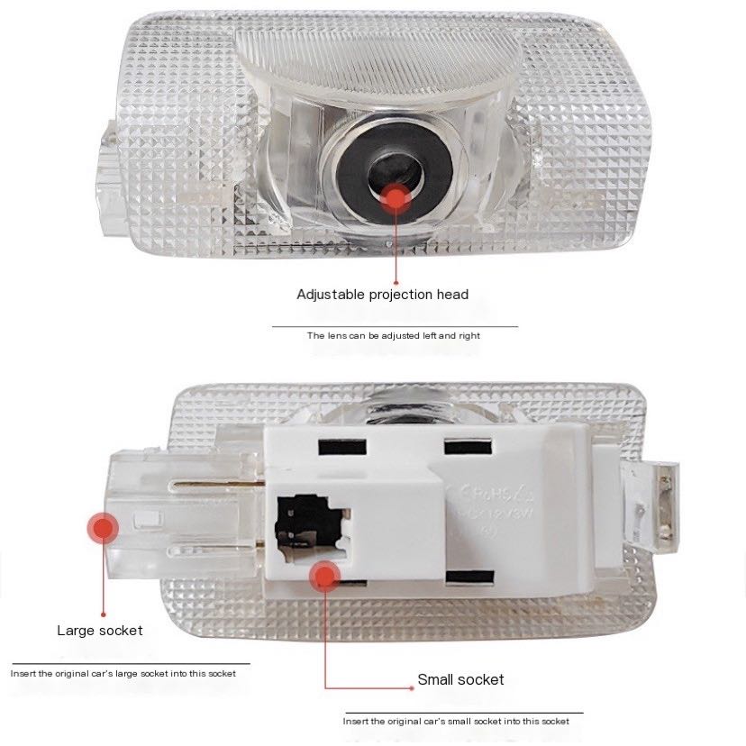 2Pcs LED Projector Lamp Car Do - Drone Rc Bolide ulasan dan harga