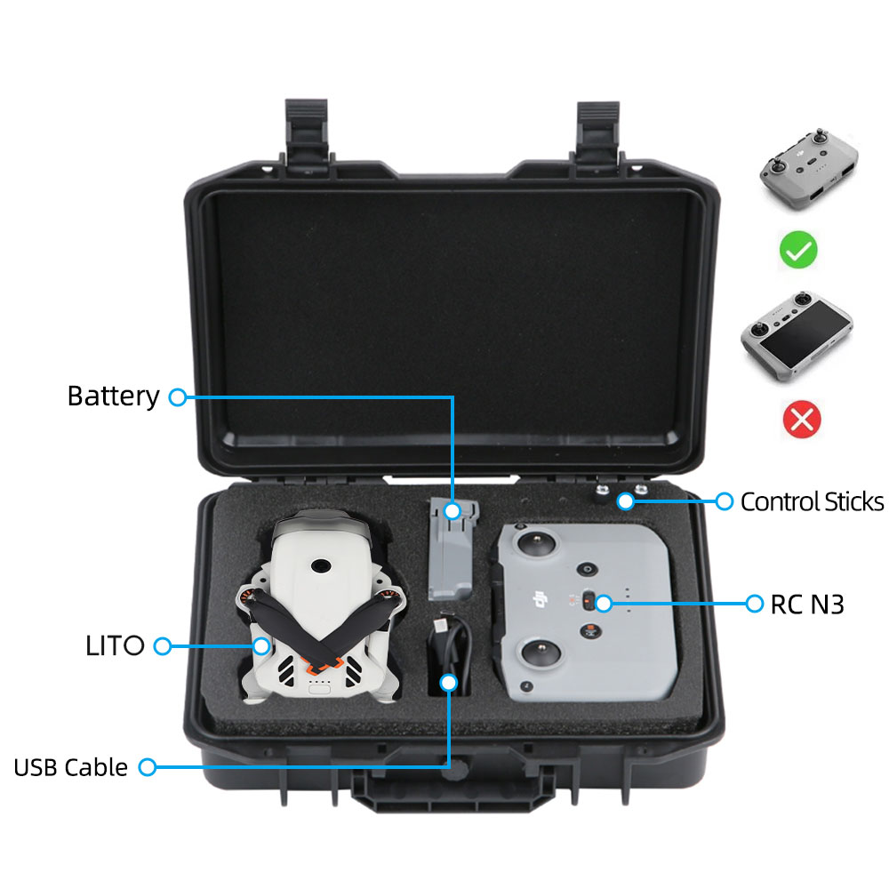 Portable Carrying Case for DJI - Drone Dji Rc N1 ulasan dan harga