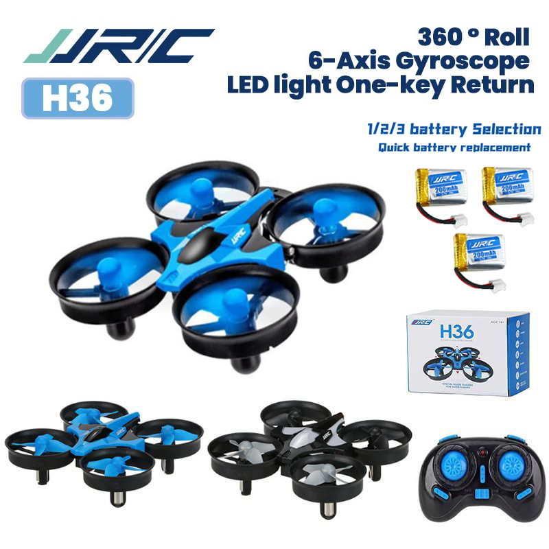 JJRC H36 Drone 1/2/3 Batteries - Drone Vs Rc Helicopter ulasan dan harga
